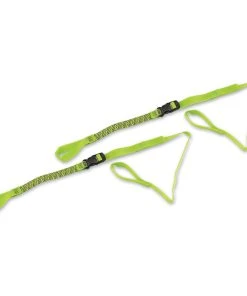 ROK Straps USA ROK Straps Light Duty Adjustable 12" To 28" Green Reflective Strap 2-Pk