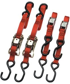 ANCRA Quad Pack Tie-Downs Red
