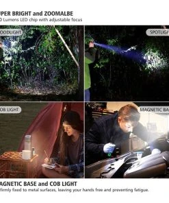 Stockton Magnetic Rechargeable LED Flashlight -ABUS shop RZ 10015501 F V6